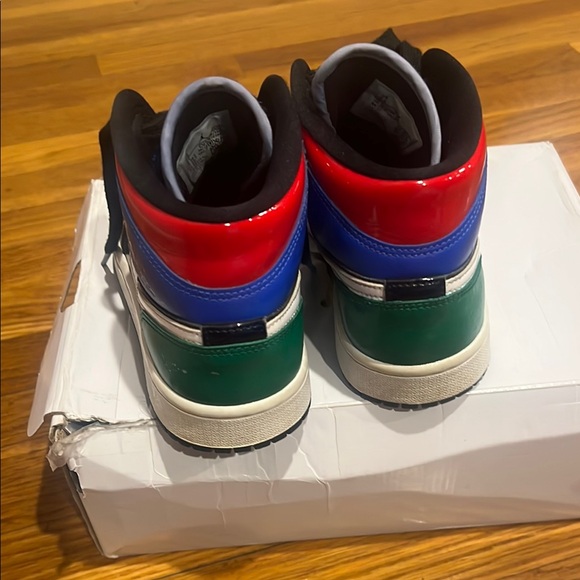 Jordan Women's Sneakers - Orange, Blue, Black, Green - Picture 4 of 6